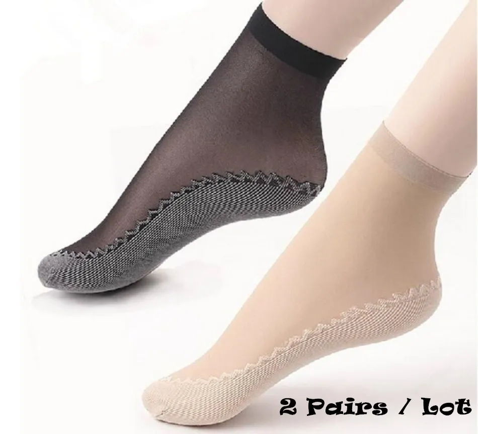 2pairs women's Velvet Spun Silk Yarn Cotton Sole thickening wear
