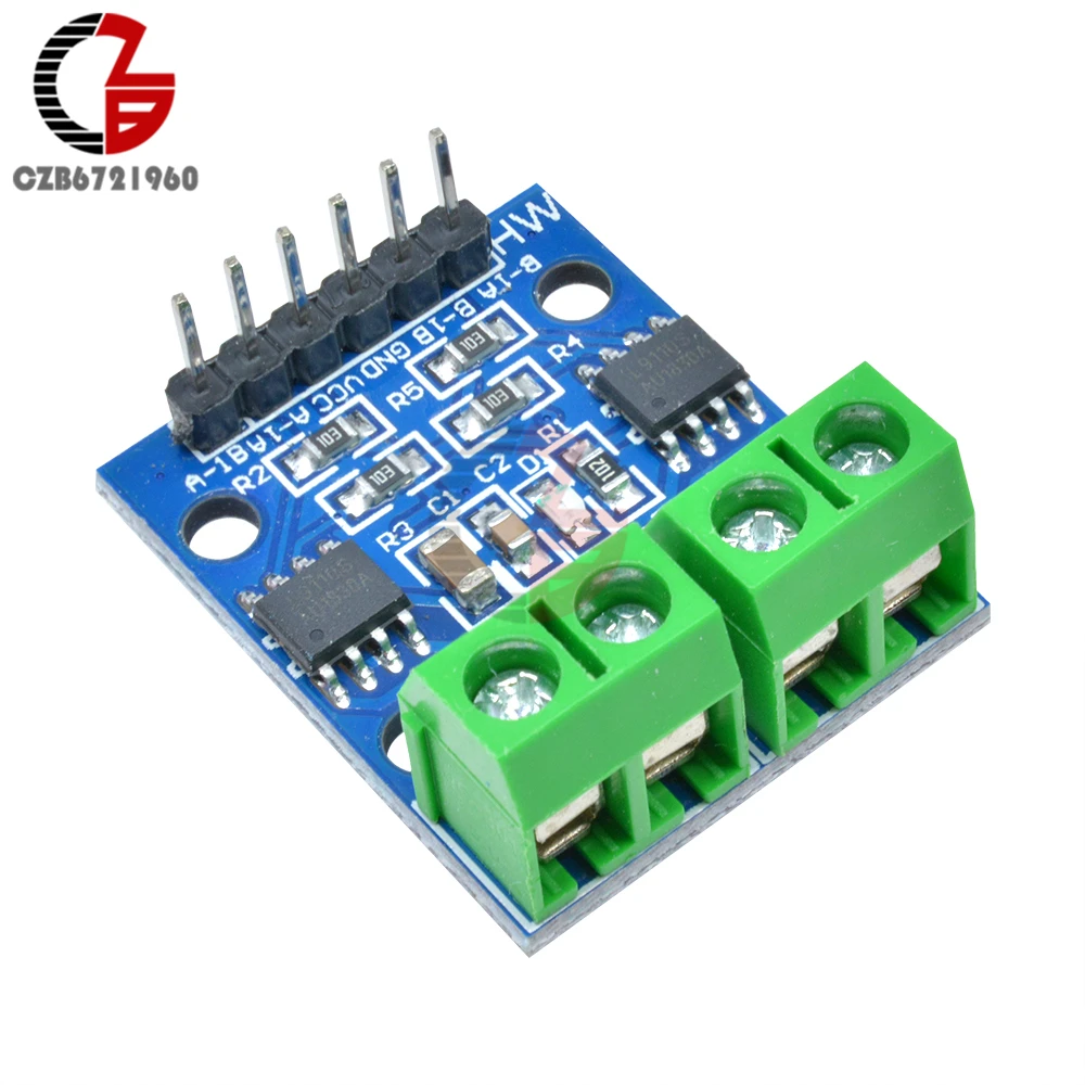 

2.5V-12V 2CH L9110S H-bridge Stepper Motor Driver Controller Board Dual Channel L9110 DC Motor Drive Control Module for Arduino
