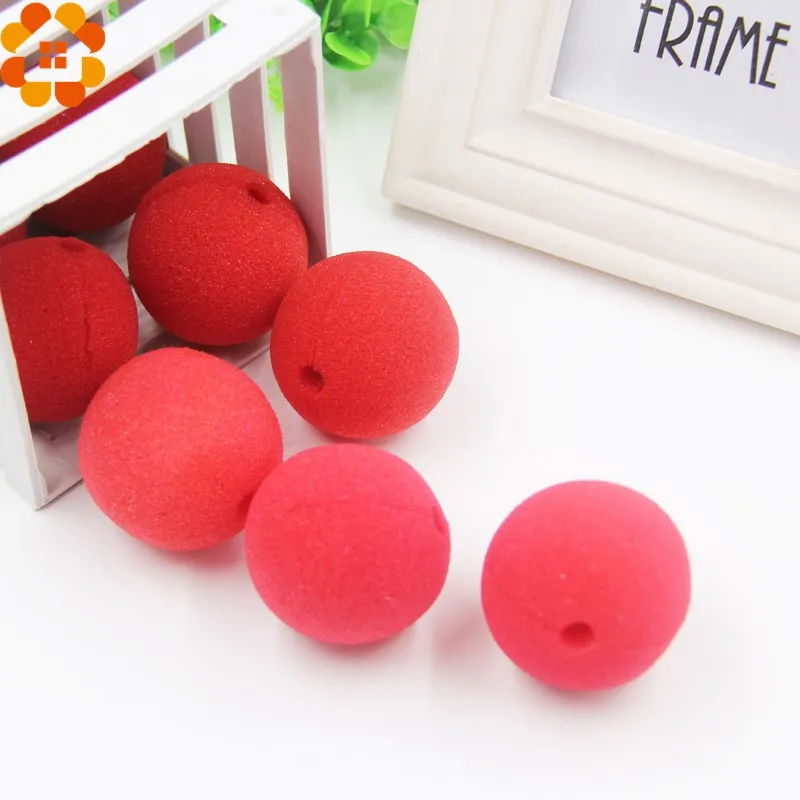 best price10pcslot sponge ball red magic clown nose for halloween party masqueradeweddingkids birthday decoration