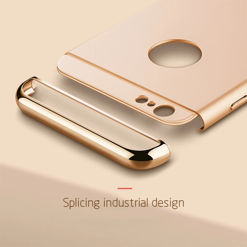 Для iPhone 5 5S SE чехол s Роскошный Жесткий PC Автомобильный держатель кольцо Магнитный