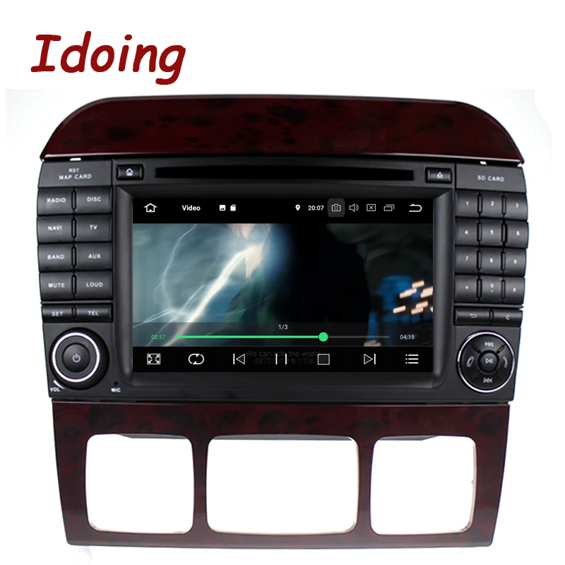 Cheap Idoing 7"PX5 4G+32G 8Core 2Din Andriod 9.0 Car Radio GPS DVD Multimedia Player For Mercedes-Benz CL55 600 IPS Screen Navigation 2