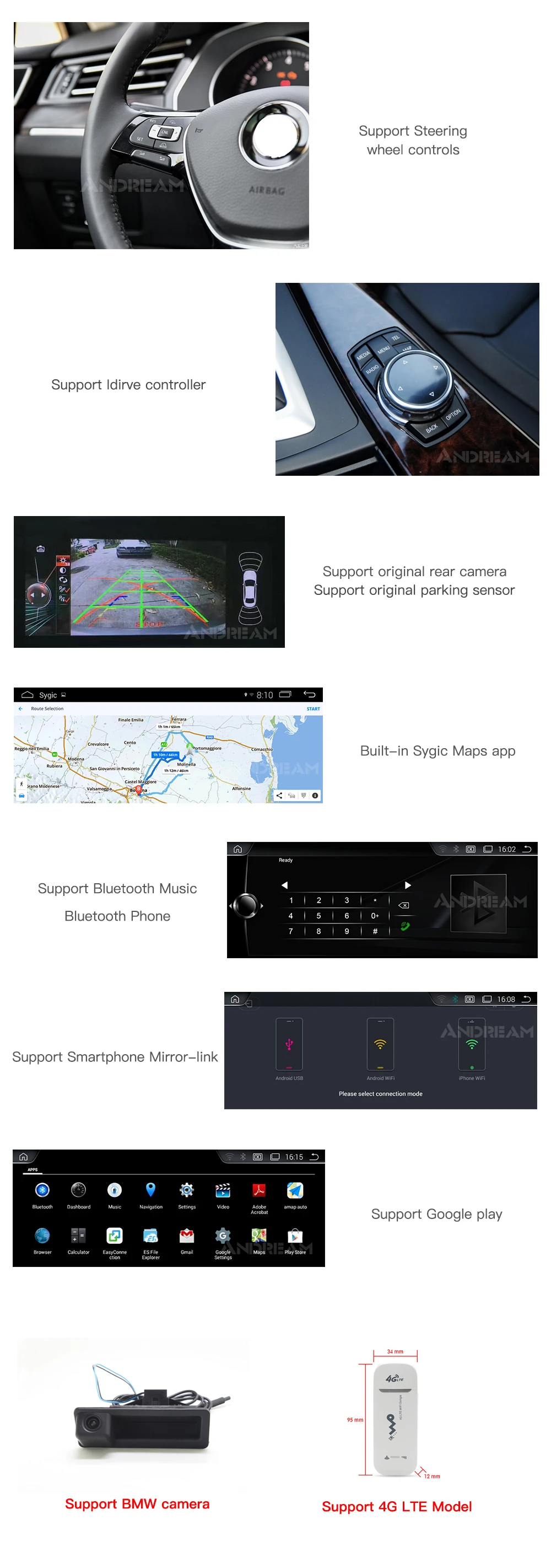 Discount ANDREAM Android 9.0 PX6 6 Core 4GB RAM Car GPS Navigation Multimedia Player Head Unit For BMW X3 E83  10.25 Inch IPS Screen 1