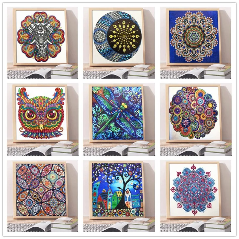 

Diamond Embroidery - Painting 5D DIY Special Shaped Diamond Painting Floral Cross Embroidery Decoration