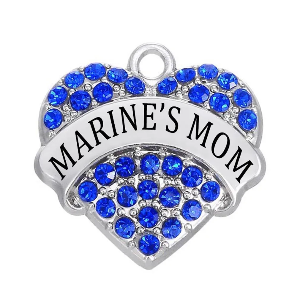 Оптовая Иу Завод Родием Кристалл Rhinestone Сердца Форма Морской мама