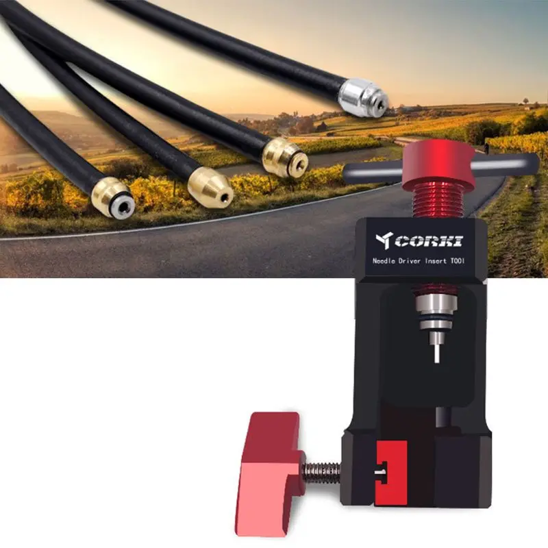 

Bicycle Mountain Bike Tubing Connector Olive Head Installation Tool Oil Needle Insert Pressurization Jacking Tools