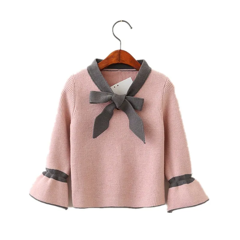 

YPG70700748 Autumn Baby Sweater For Girls Sweater Kids Girls Cardigan Lolita Bow Baby Clothes For Girls Children Clothes Fashion
