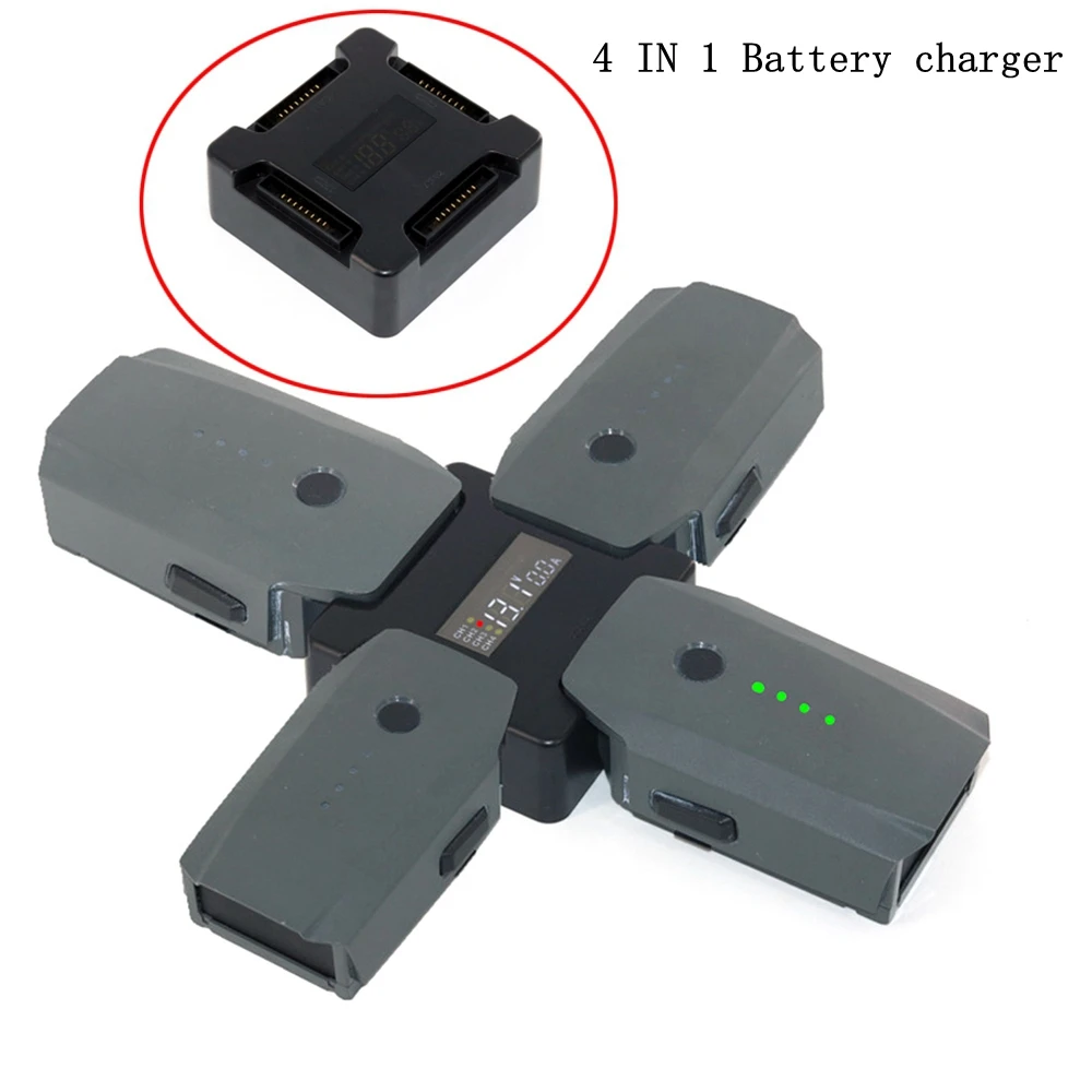 

Mavic Pro 4 IN 1 Smart Battery Charging Hub Butler Digital Display Steward Parallel Board Extension 4 Ports DJI Mavic Pro Drone
