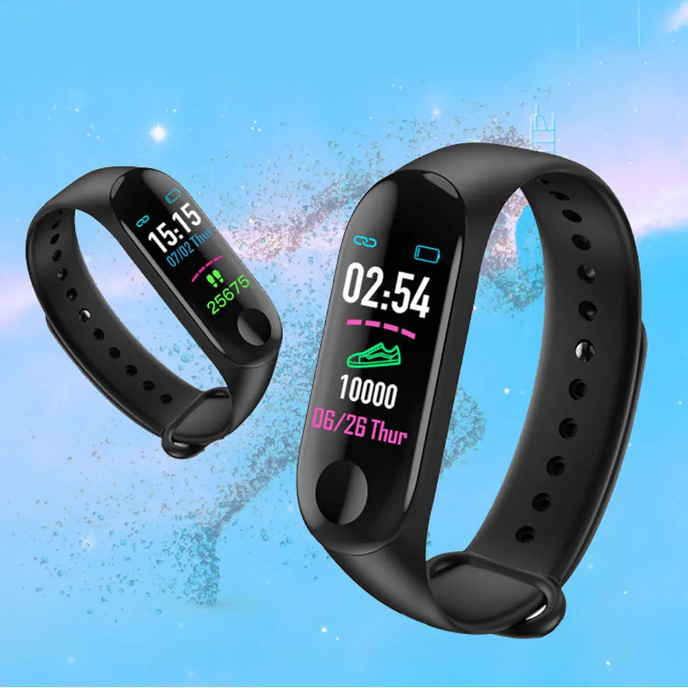 

Outdoor Blood Pressure Waterproof Smart Wristband Bracelet Health Sports Heart Rate Monitor Step Counter Fitness Tracker Watch