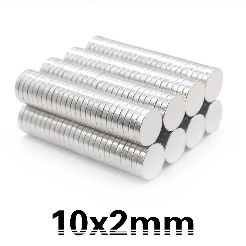 20/50/100 шт 10x2 мм супер мощный сильный Массовая круглый NdFeB ниодимовые Дисковые Магниты Диаметр 10 мм x 2 мм N35 редкоземельный магнит 10*2