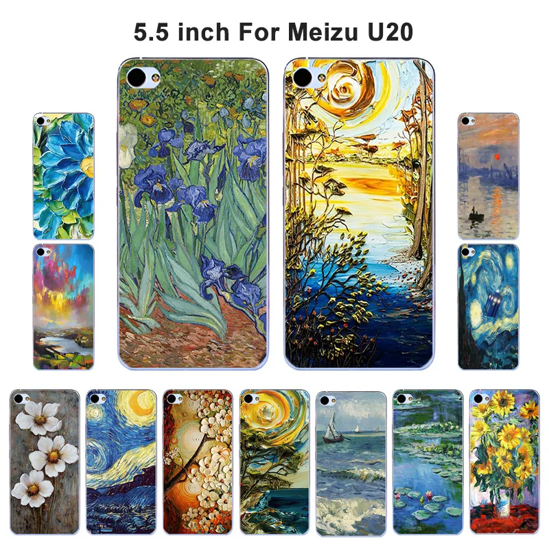 Чехол для Meizu U20 чехол с масляной росписью чехлы U 20 мягкие силиконовые из ТПУ Meilan 5