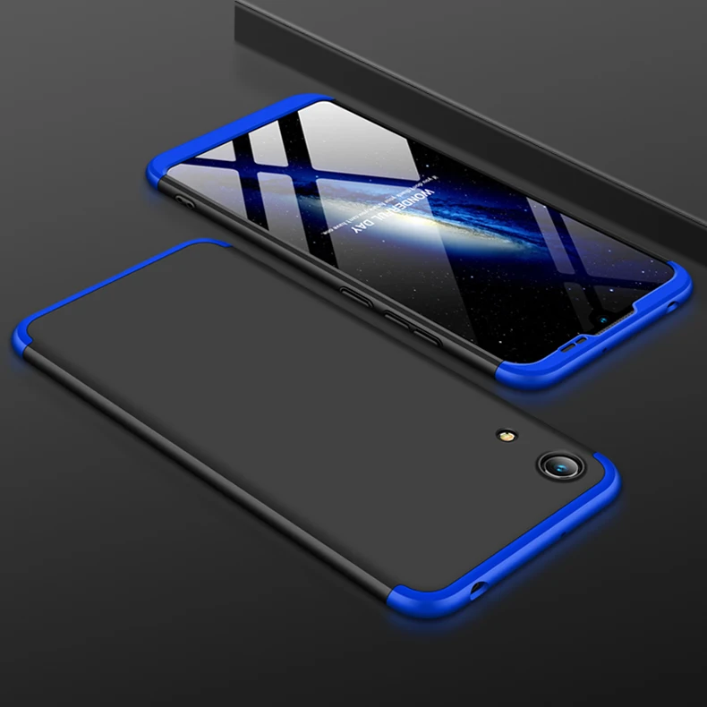 3 in 1 Case for Huawei Y6 Pro 2019 Cover Matte 360 Full Protection Slim Cover For Huawei Honor 8A Case Coque (14)