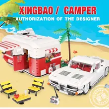 XingBao 08003 2436 шт. Новая креативная Серия набор MOC Camper детские развивающие строительные блоки кирпичи игрушки модель подарки для мальчиков
