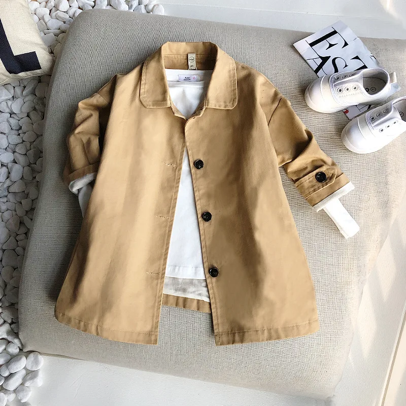 

New Baby Spring Jacket Girl Turn-down Collar Spring Autumn Coat Kids Girls Jackets 9CT010