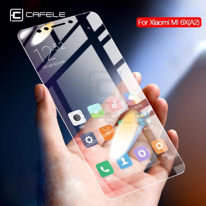 

CAFELE Tempered Glass For Xiaomi MI6 MI 6 6X A2 Screen Protector 2.5D Curved Edge HD Clear Protective Glass Film For Xiaomi MI 6