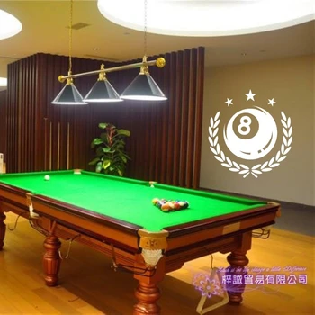 

Billiards Sticker Snooker Decal Posters Vinyl Wall Decals Decor Room Decoration Mural Billiards Wall Decal