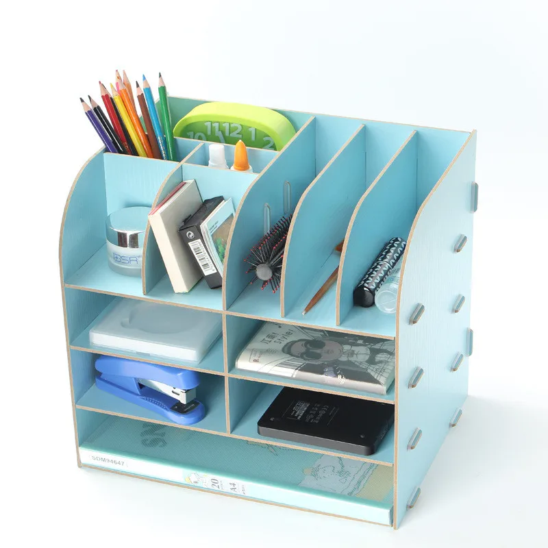 

DIY Wooden Dressing Table Storage Rack Perfume Jewellery Case Cosmetic Makeup Holder Organizer Stationery Sundries Storage Boxes