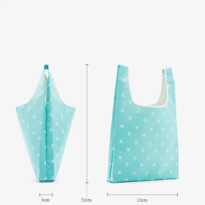 Модная Складная хозяйственная сумка с принтом, переносная многоразовая складная сумка, удобная вместительная сумка для хранения