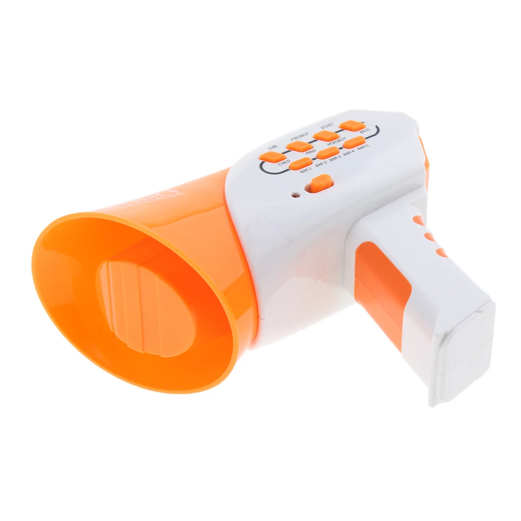 Mini Orange Voice Changer Toy with 7 Different Voice Modes and 5 DIY Music Modes, Kids Halloween Party Supplies