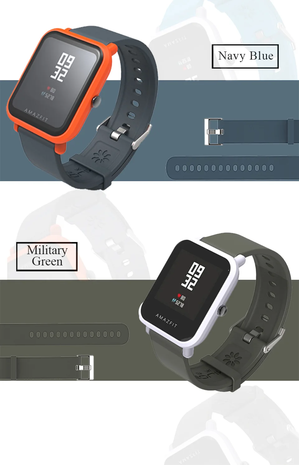 20 мм Силиконовые наручные часы ремешок для Xiaomi Huami Amazfit GTS Bip BIT PACE Lite спортивный браслет умные часы аксессуары