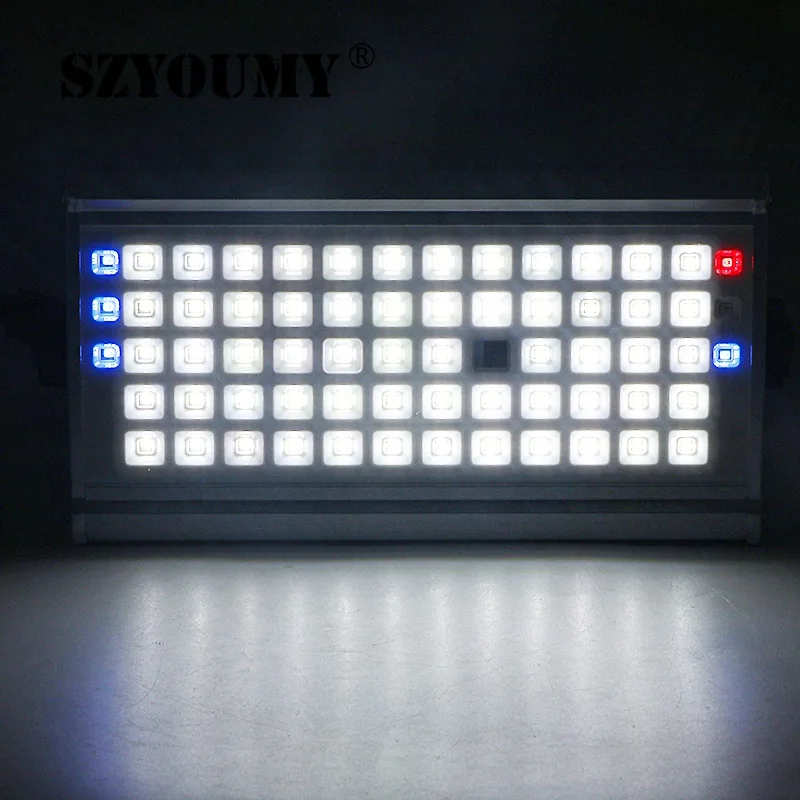 SZYOUMY 65LED Микроволновая печь Радар Сенсор 1500lm Солнечный свет наводнения IP65 открытый уличный фонарь индукции яркость 25%, 50%, 75%, 100%