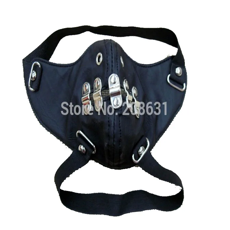 

Free Shipping 2019 New Design Halloween Scare Teeth /Christmas Party Leather Mask Punk Mask