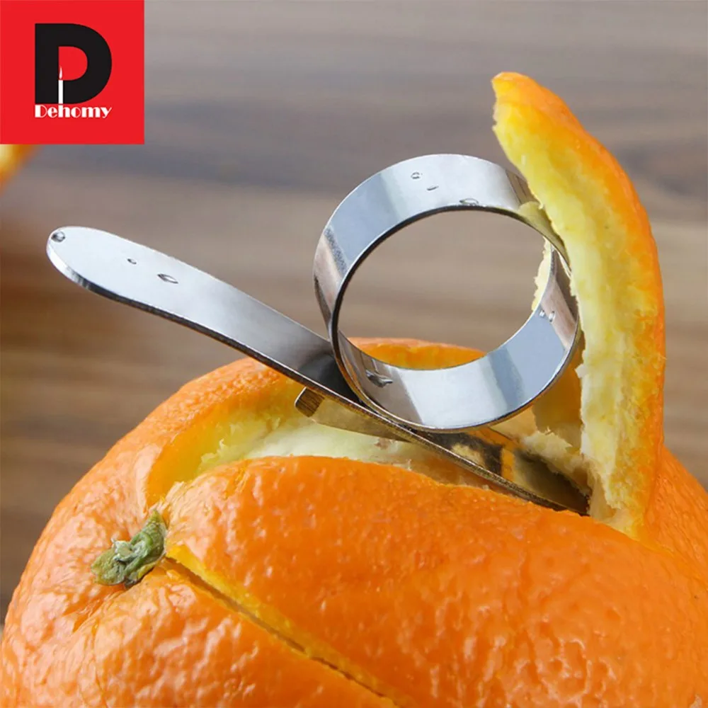 Dehomy Manual Slicer Orange Peeler Stainless Steel Pitaya Finger