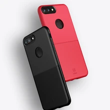 BASEUS стильный Гибридный Роскошный чехол для телефона iPhone 7 ультра тонкие и мягкие ТПУ + жесткий защитный Капа Fundas для iPhone 7 7 Plus