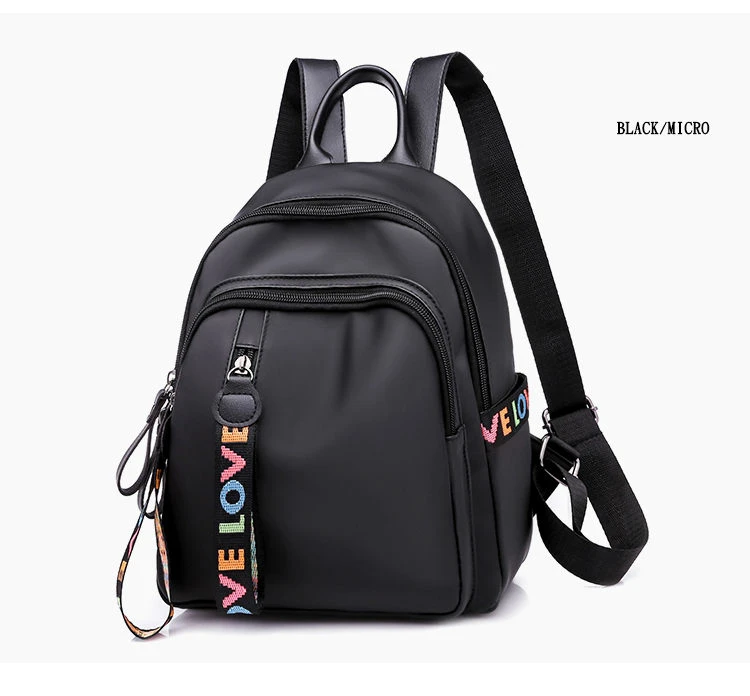 verão pequena mochila feminina moda design preto mochila saco