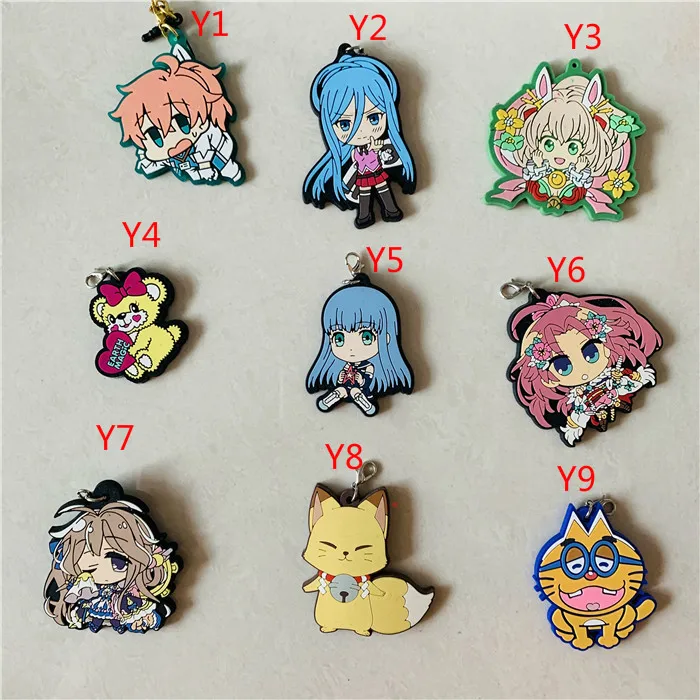 

[Y] Clearance Sale Action Figure Decoration Japan Anime Model Rubber Pendant Toys for Children Christmas Gifts 3-5cm