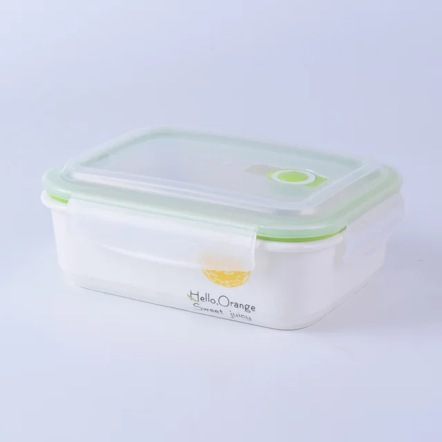 Itrintal Ceramic Lunch Box Bento Boxes For Kids Heated Kitchen Food