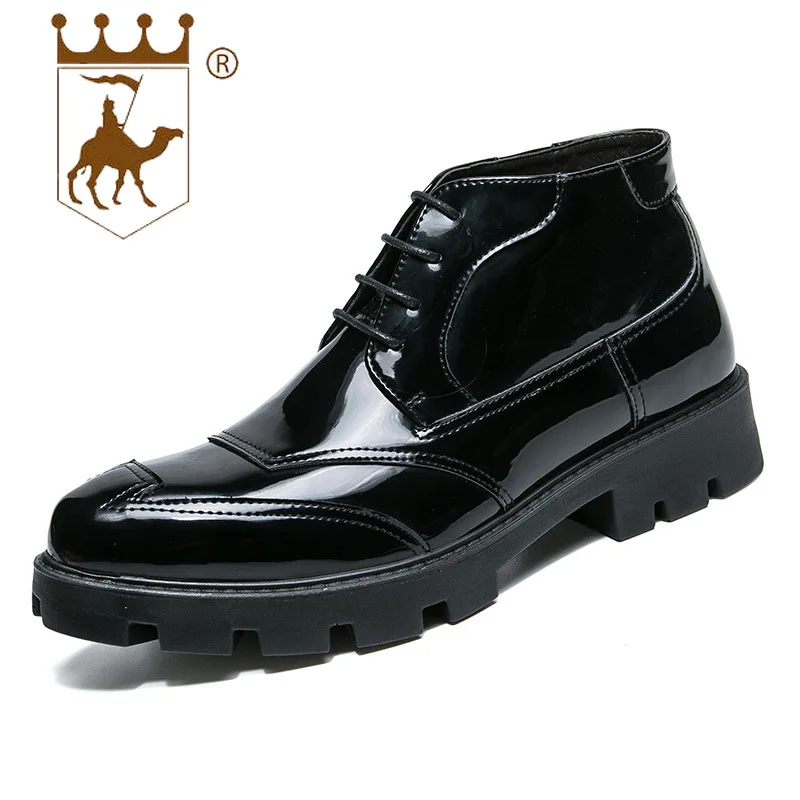 

BACKCAMEL 2018 Autumn Men'sBoots Retro Trend Footwear Casual Wild Booties Shock-absorbing High Quality Warmth Men Shoes