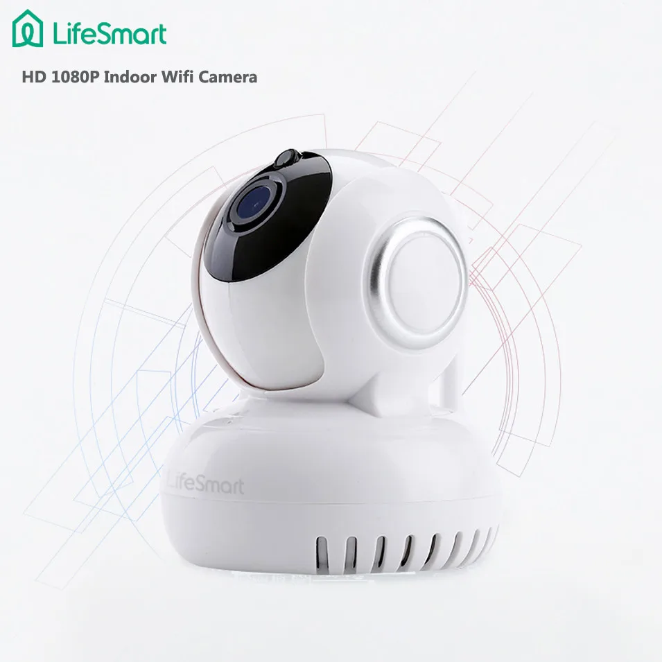 

New LifeSmart Wireless Wifi CCTV 1080P HD C amera Smart Home 270 Degree Rotation/Voice Intercom Remote Control by Smart Phone