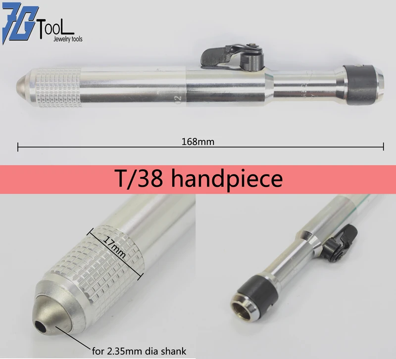 Поворотный быстросменный наконечник гибкий вал 2,35 мм хвостовик инструмент для Foredom T30 держатель ножа ручной инструмент - Цвет: T38 US model