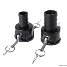 275 330 галлон IBC сливной штуцер дренажный адаптер " Cam Lock до 2" 1," садовый шланг