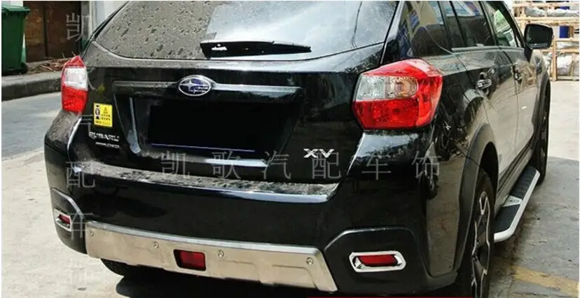 Подходит для Subaru XV xv 2012- Передний+ задний бампер диффузор бамперы для губ защитная накладка из нержавеющей стали