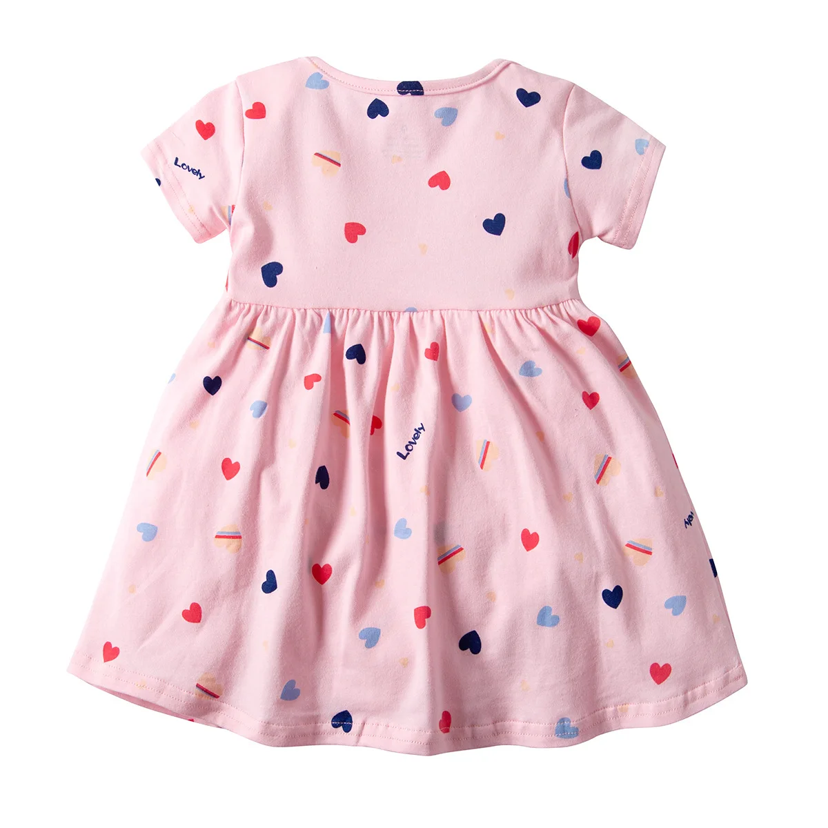 Лето г. orangemom, платья для девочек детская одежда с розовой любовью, Испания хлопковое летнее платье с короткими рукавами для маленьких девочек Infantil Vestidos