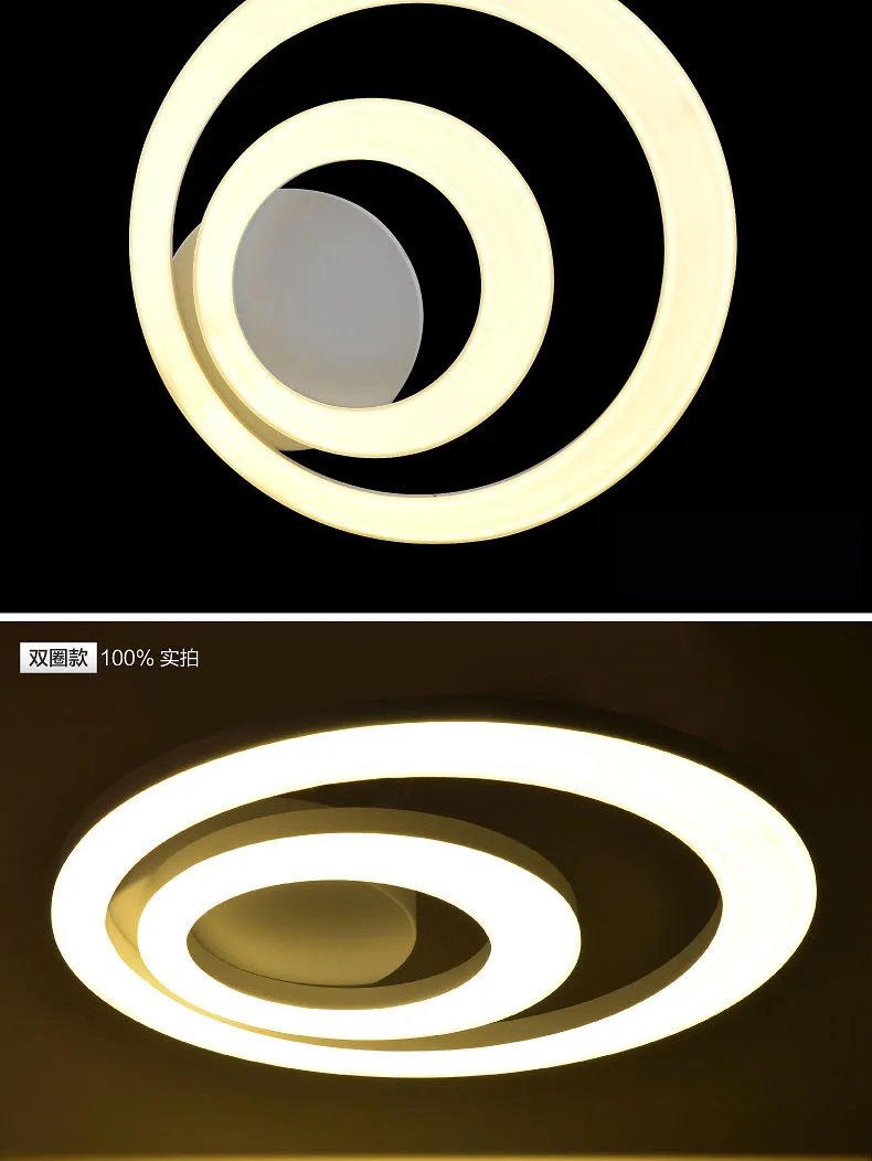 Творческий современные светодиодные потолочные светильники для гостиной спальня дистанционного управления deckenleuchten затемнения