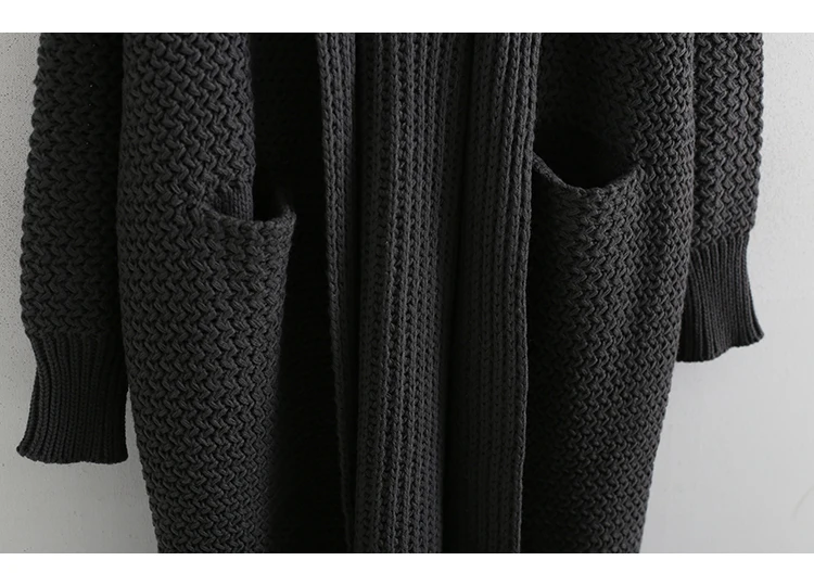 J139 Nouveau Mode Tricot Femmes 2018 Automne Longues Poche Capuche Cardigan Lâche Hiver Darkgrey oloey À Manches Casual Commune Chandail Fendue Aq5IwpyU