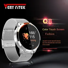VERYFiTEK Q8 Heart Rate Monitor Smart Watch Blood Pressure Oxygen SmartWatch IP67 Pedometer Men Women Sport Fitness Watches