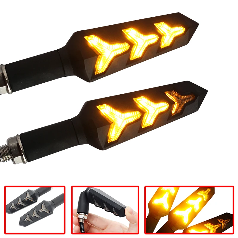

Motorcycle Flow LED Turn Signal Indicator flashing light Cover For YAMAHA r3 r25 r15 v3 r6 2005 xt 600 r1 2008 xjr 1300 xsr900