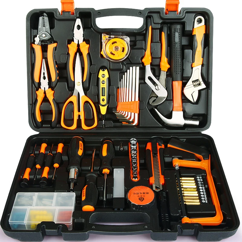 Manual household tool kit, Germany, hardware and electrical tools, set