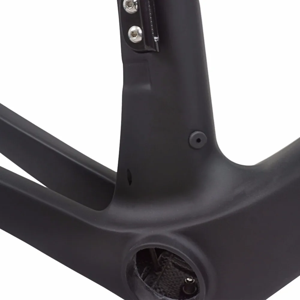 Sale 2020 New Disc-Brakes Road Carbon Bicycle Frames,Spcycle Full Carbon Fiber Road Disc Bike Frames Framesets BB386 50/53/56/59cm 5