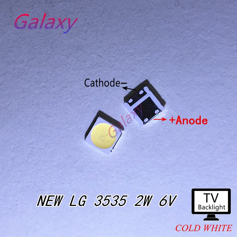 LG 200 шт. Innotek светодиодный ная подсветка 2 Вт 6 в 3535 холодный белый ЖК Подсветка для