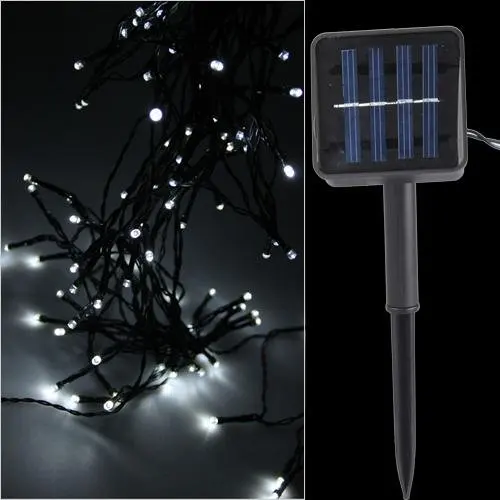 FDDT 100 font b LEDs b font White Light font b Strip b font Light Solar