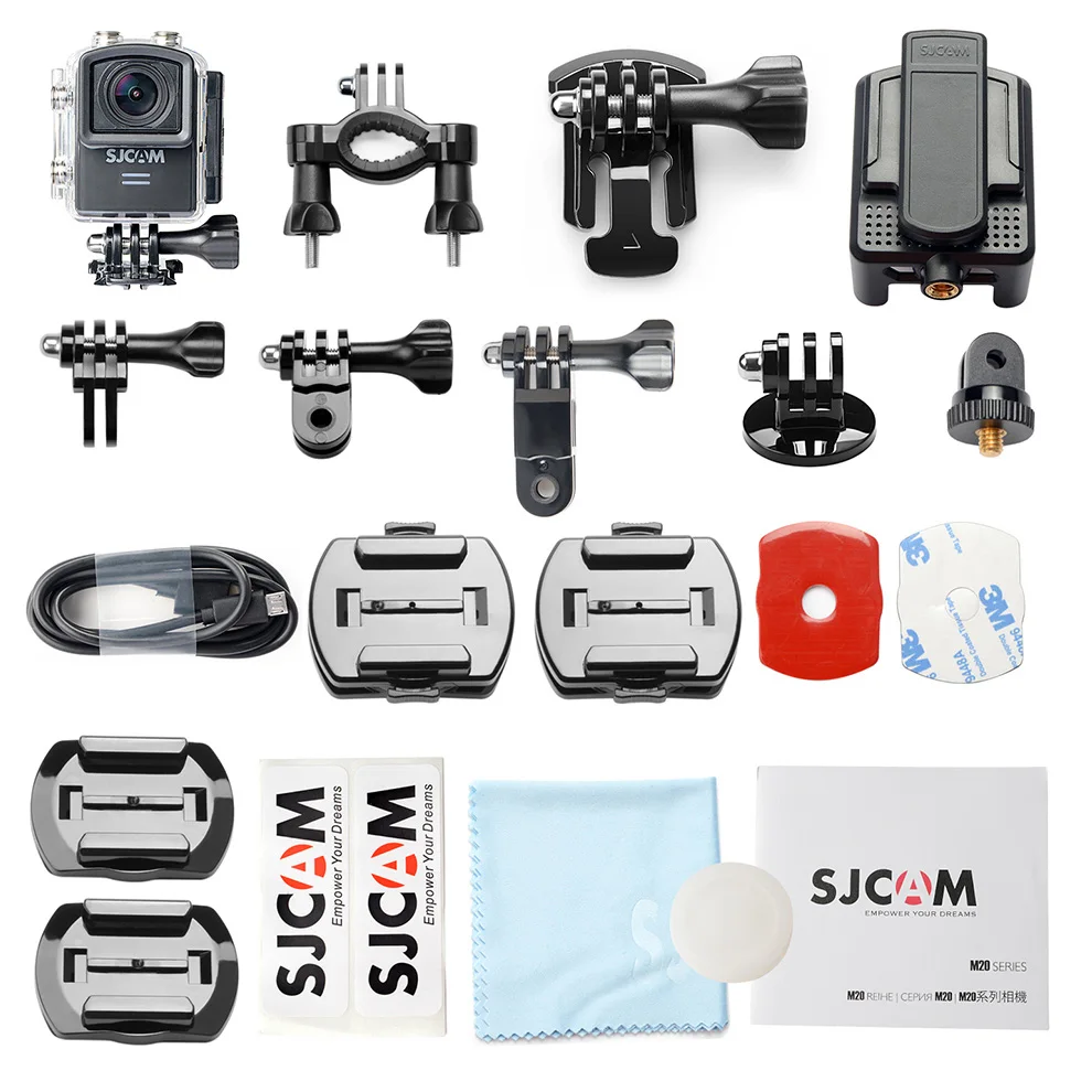 Действие Камера SJCAM M20 шлем для Sports DV GYRO Mini Водонепроницаемый 4 К 24fps 2 30fps NTK96660 16MP с