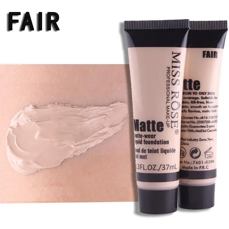 MISS ROSE профессиональная основа Матовая жидкая основа для макияжа водостойкая основа для лица - Цвет: FAIR