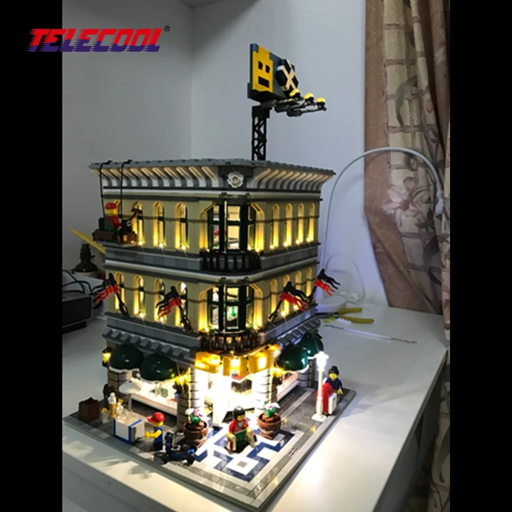 

TELECOOL LED Light Block Up kit Toy (Only light set) For City Creator Grand Emporium Model 10211 For Kids Christmas Gift
