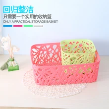 Кухонные принадлежности, ящик для хранения для ванной комнаты, пластиковая корзина для хранения, Настольный ящик для хранения