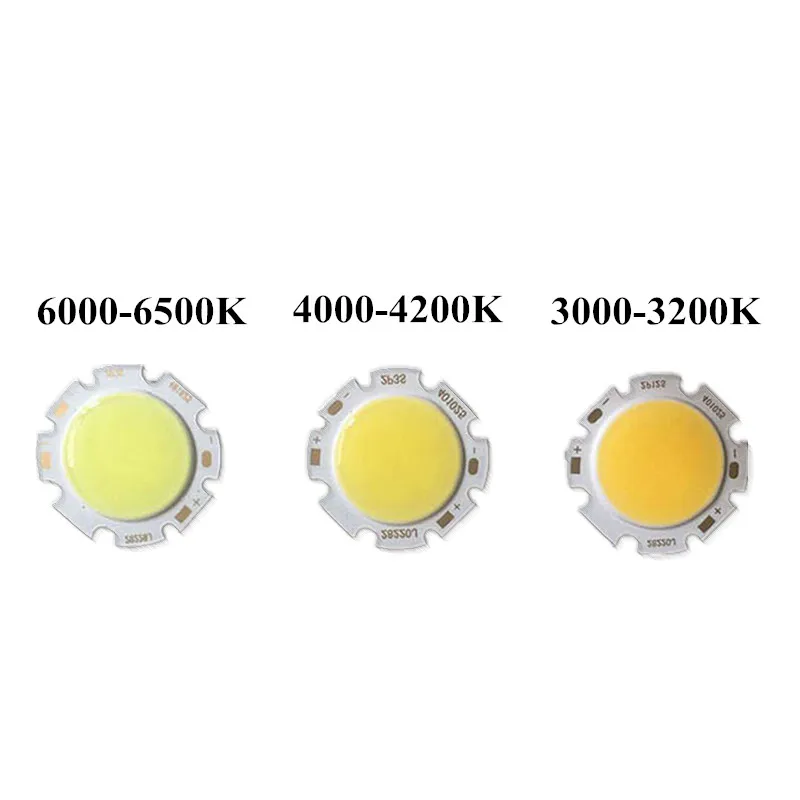 Светодиодный COB 3 Вт 5 7 10 15 20 25 30 светодиодный cob Чип 240 1200лм боковые 28мммточечные