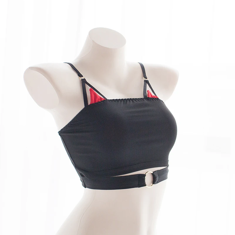 

Cute Little Devil Crop Top Womne Camisole Small Ear Hollow Out Sexy Cotton Tops Tee Summer Fashion